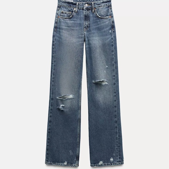 Zara Mid Rise Jeans - Picture 1 of 3